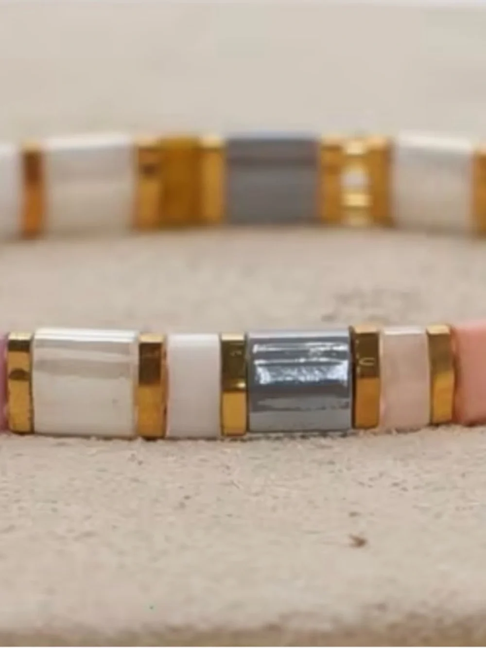 Multicolor Tila Bead Stackable Bracelet NWOT. Listing is for one (1) bracelet.